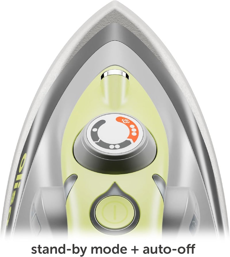 Oliso M3Pro Project Steam Iron with Solemate – 1000W Ceramic Soleplate Iron and LED Light for Sewing, Quilting, Crafting, and Travel – Pistachio - Image 3